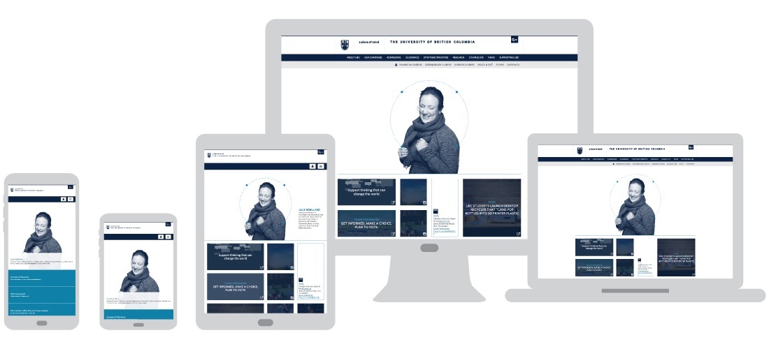 Screenshot of the UBC CLF on various devices